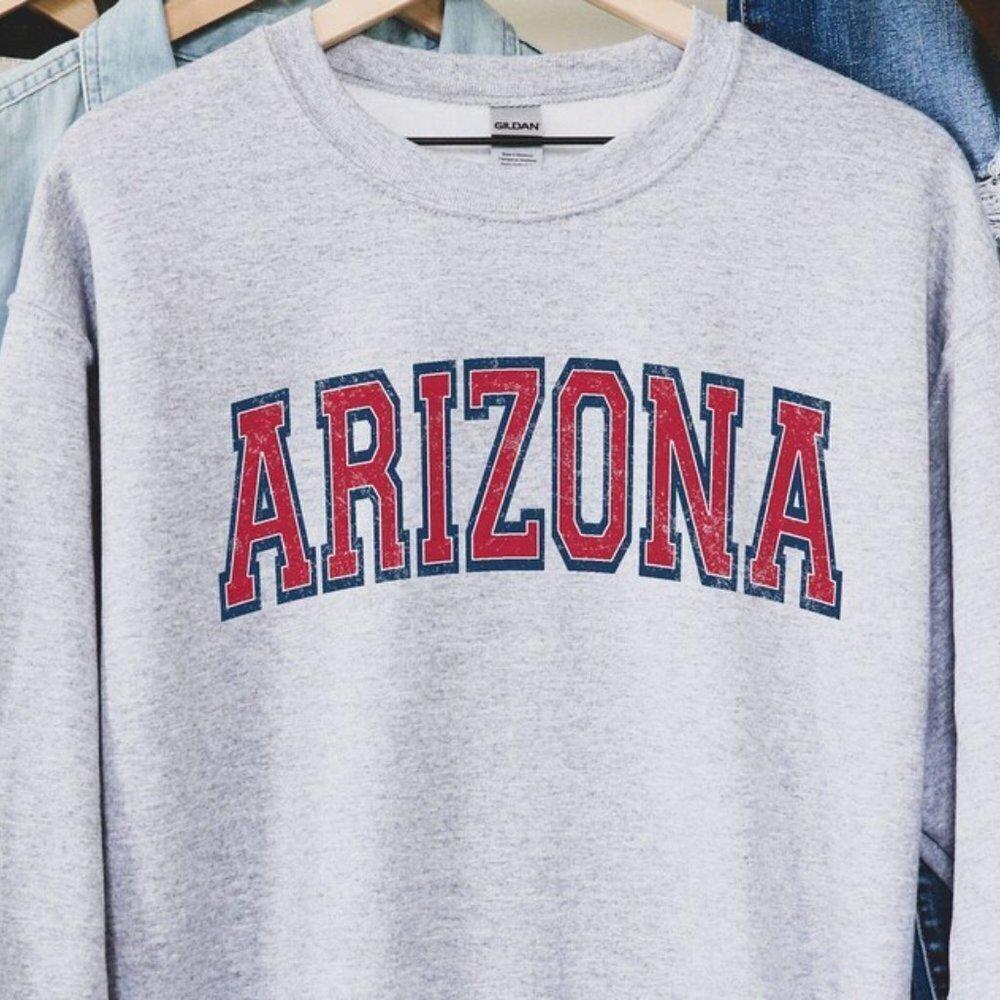Arizona State Pride College Fan Distressed Style Classic Sweatshirt